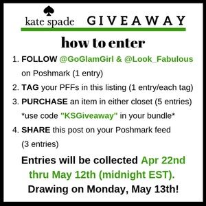Anthropologie Accessories - FOLLOW GAME & KATE SPADE GIVEAWAY Anthropologie Accessories - FOLLOW GAME & KATE SPADE GIVEAWAY